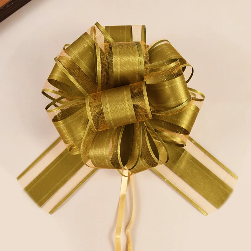2/4/10Pcs Wedding Car Bow Ribbons Christmas Gift Wrap Packaging Decoration DIY Craft Flowers Birthday Party Supplies Valentines Good Vibrations
