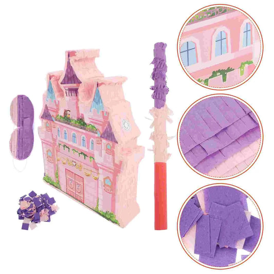 1 Set Castle Pinata For Birthday Parties Princess Theme Hanging Candy Holder Party Games Decoration Princess Birthday Decoration Good Vibrations