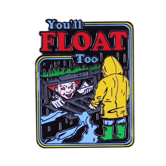 Halloween Horror Movie Enamelled Brooches Scare Pins Clothes Backpack Lapel Badges Fashion Jewelry Accessories Holiday Gifts Good Vibrations