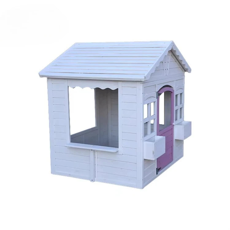 Outdoor Backyard Kindergarten Kids Role Play House Wooden Playhouse Kids Cubby House for Kids Good Vibrations