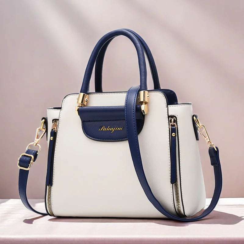 Women's bag 2025 new fashion women's bags hit color hand-held  bag Europeand the United States all-match shoulder messenger bag Good Vibrations