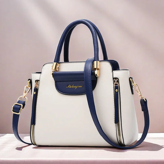 Women's bag 2025 new fashion women's bags hit color hand-held  bag Europeand the United States all-match shoulder messenger bag Good Vibrations