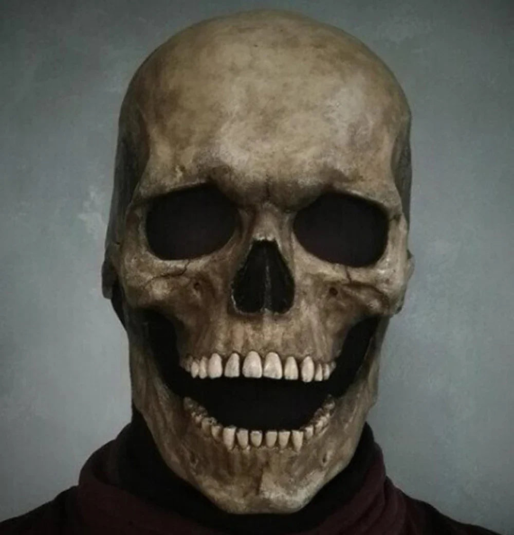 Halloween Mask Latex Scary Horror Decoration Full Head Skull Mask Helmet Cosplay Jaw Masque Gifts Party Costume Pro Mask Good Vibrations