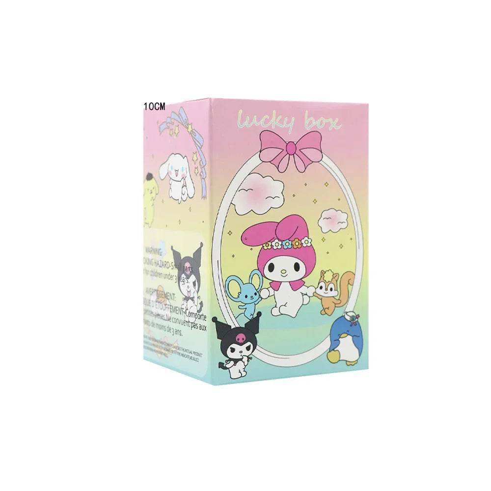 Sanrio Half skeleton Blind Box HelloKitty Kuromi Melody Cartoon Character Figures Dolls Cinnamoroll Cute Model Collection Toy Good Vibrations