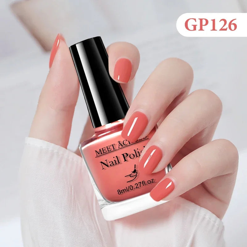 8ml Water-Based Nail Polish 48 Colors Long Lasting Quick Drying No Need of Lamp to Cure Nail Supplies Vernis for Nails Manicure Good Vibrations
