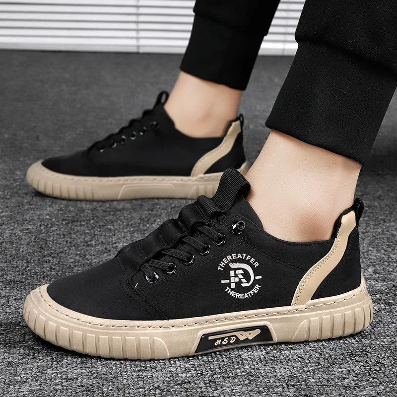 Men Casual Shoes Breathable Ice Silk Male Loafers Slip on Walking Flats Shoes Vulcanized Shoes for New Men Comfortable Sneakers Good Vibrations