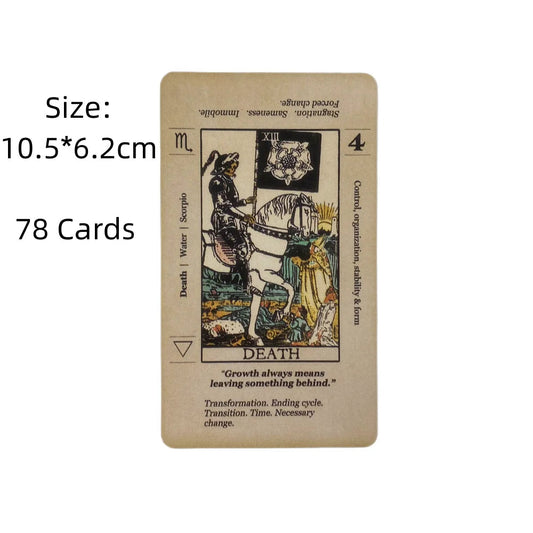 Meaning Tarot Card With Meaning On Them Beginner Tarot Keyword Antiqued Tarot Deck Learn Tarot 78 Cards Good Vibrations
