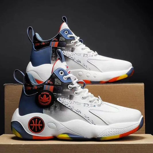High-top Basketball Shoes For Men 2025 Hot Sale Thick-soled Height-enhancing Youth Student Sports Shoes Plus Size 39-45 Good Vibrations