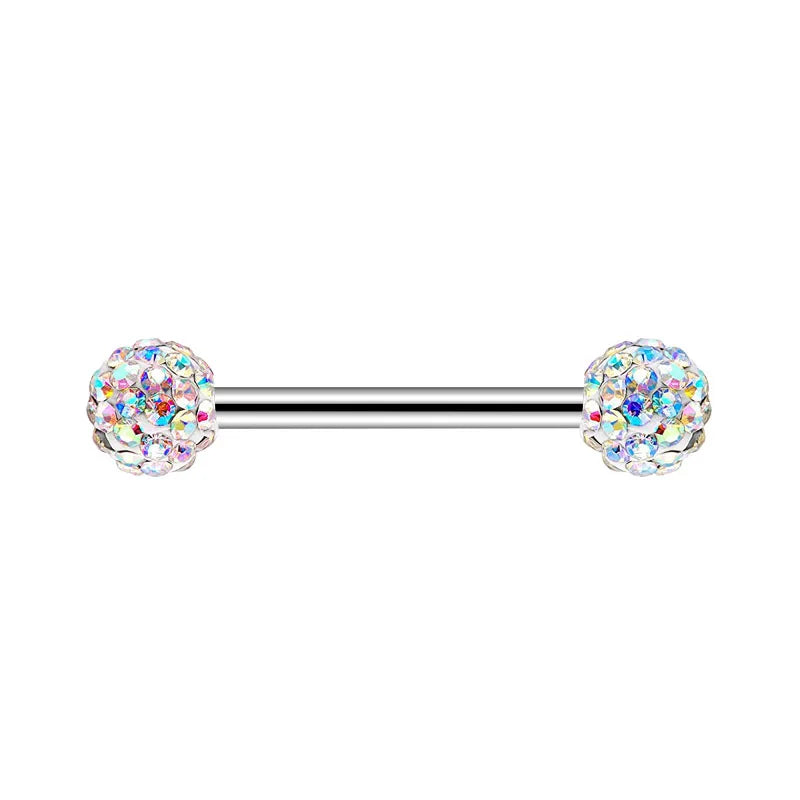 2pcs Stainless Steel Shield Bar Barbell Nipple Piercing Jewelry for Women Both Sides Screwed Sun Moon Flower Star Nipple Rings Good Vibrations Adult Super Store