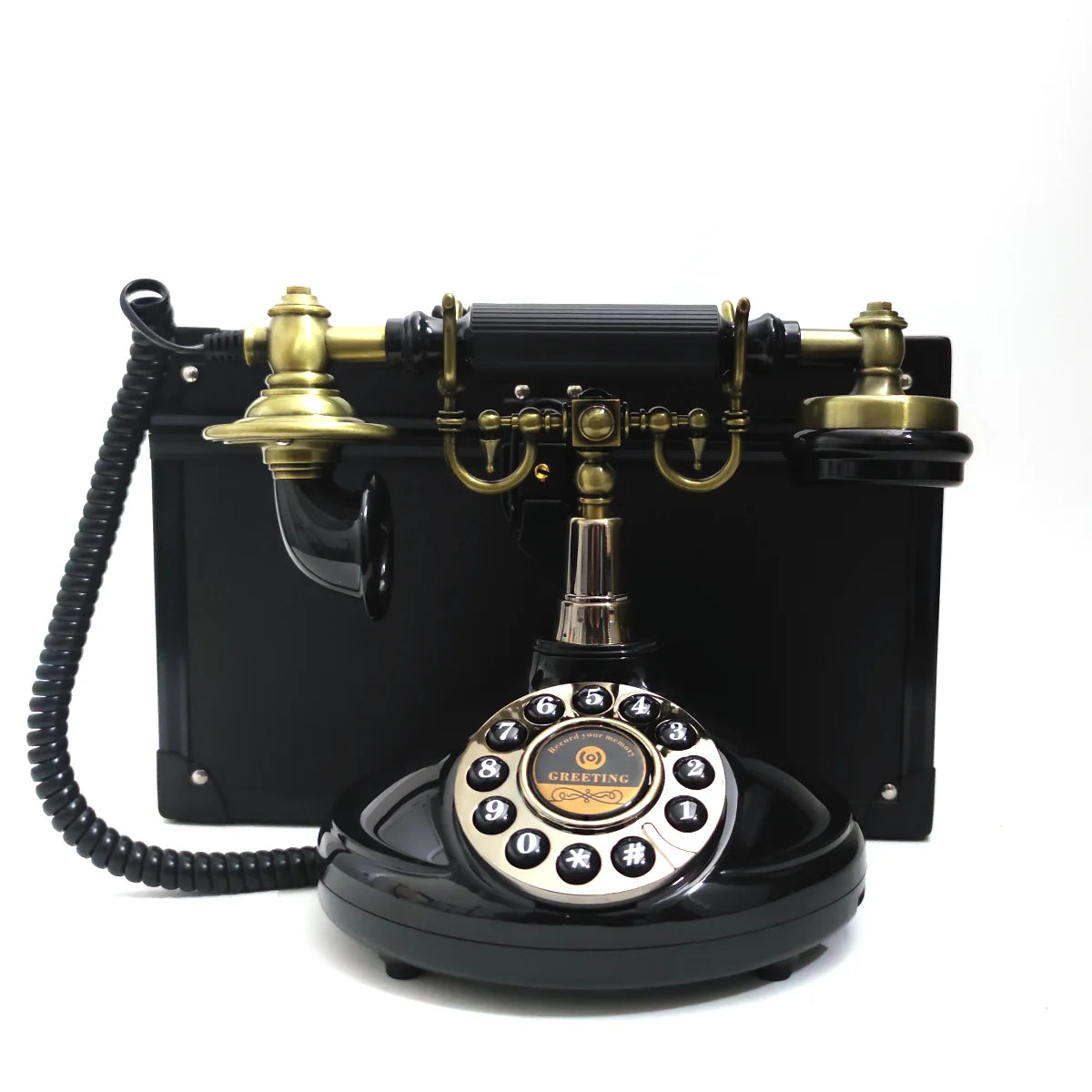 Audio Guestbook Phone Antique Vintage Phone Ceremony Welcome Audio Wedding Guest Book For Wedding Party Birthday Best Price OEM Good Vibrations