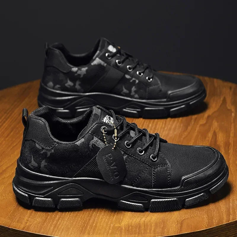 Camouflage Boots for Men Autumn Winter Platform Boots Outdoor High-top Shoes Men Ankle Boots Buty Robocze Meskie Good Vibrations