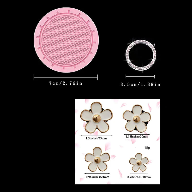 10 Pcs Leather Steering Wheel Cover For Women Cute Car Accessories Set With Seat Belt Shoulder Pads Cup Holders Car Decorations Good Vibrations Adult Super Store