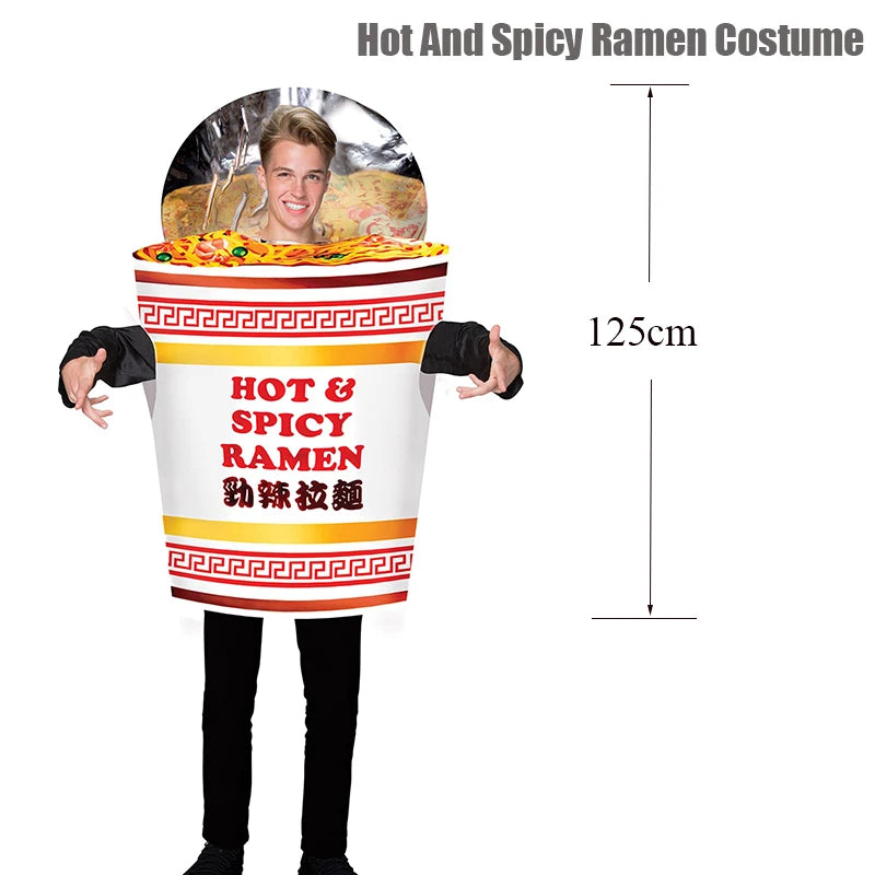 Unisex Women Men Hot Dog Baguette Chili Cupcake Tuna Croissant Potato Pizza Donut Fancy Dress Up Adult Couple Halloween Costume Good Vibrations