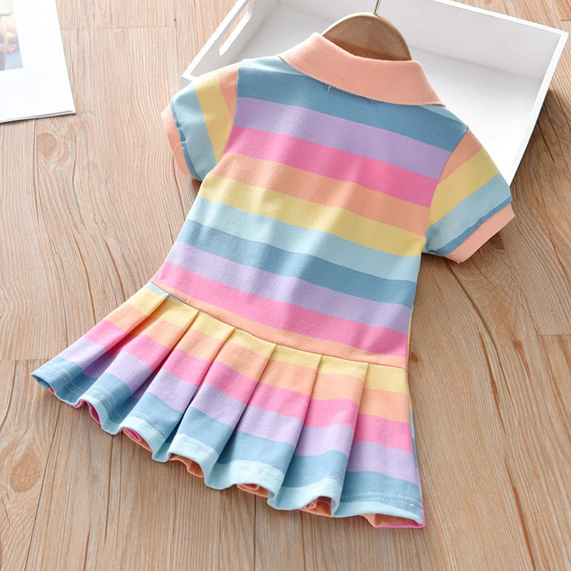 New Girl Dress Children Dresses Kids Clothes Fashion toddler Baby Clothing Spring Summer Gilrs Dress Good Vibrations