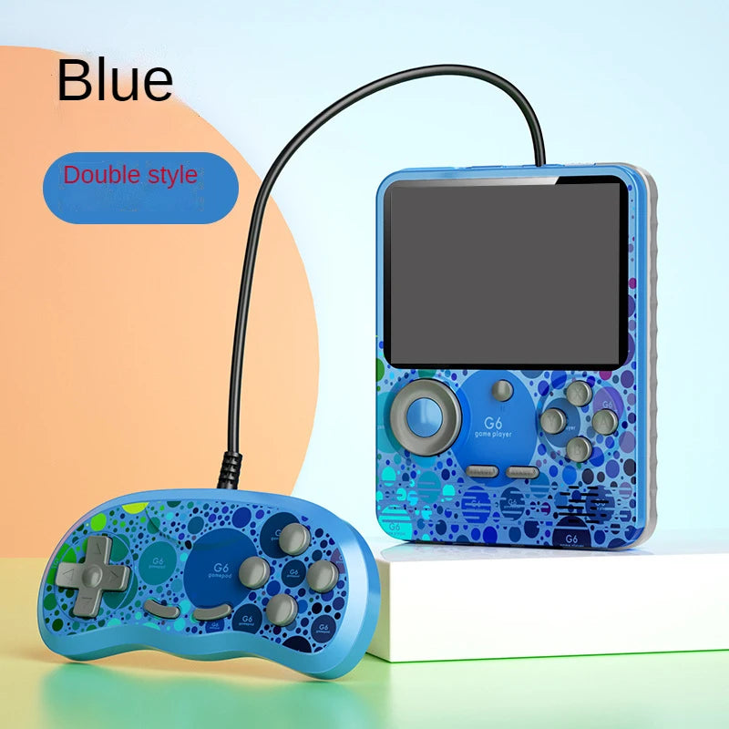 G6 Game Console 3 5 Inch Screen Handheld Game Device Portable Games Support 2 Players Video Gaming Machine for Kids Good Vibrations
