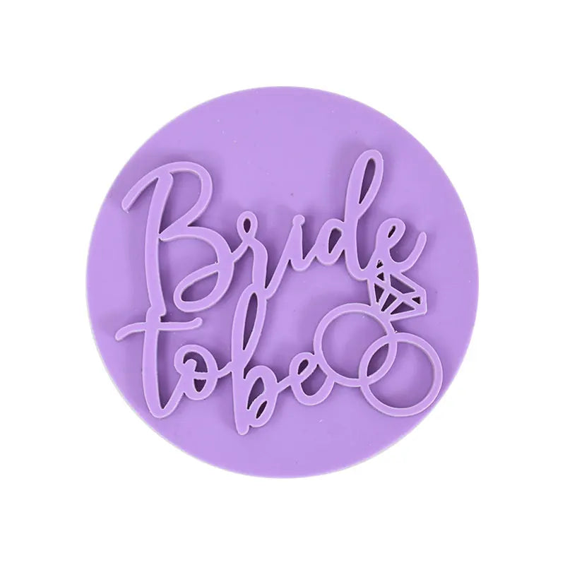 Wedding Cookie Cutters Bride To Be Mr Mrs Biscuit Embossed Mould Bridal Shower Party DIY Fondant Mold Cake Decorating Tools Good Vibrations