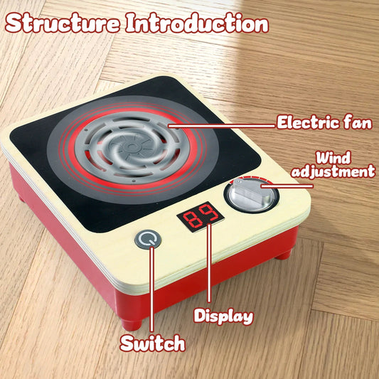 Toy Induction Stove with Light and Sound, Toy Kitchen Appliances for Kids, Play Kitchen Accessories and Toy Food for Girls Boys Good Vibrations