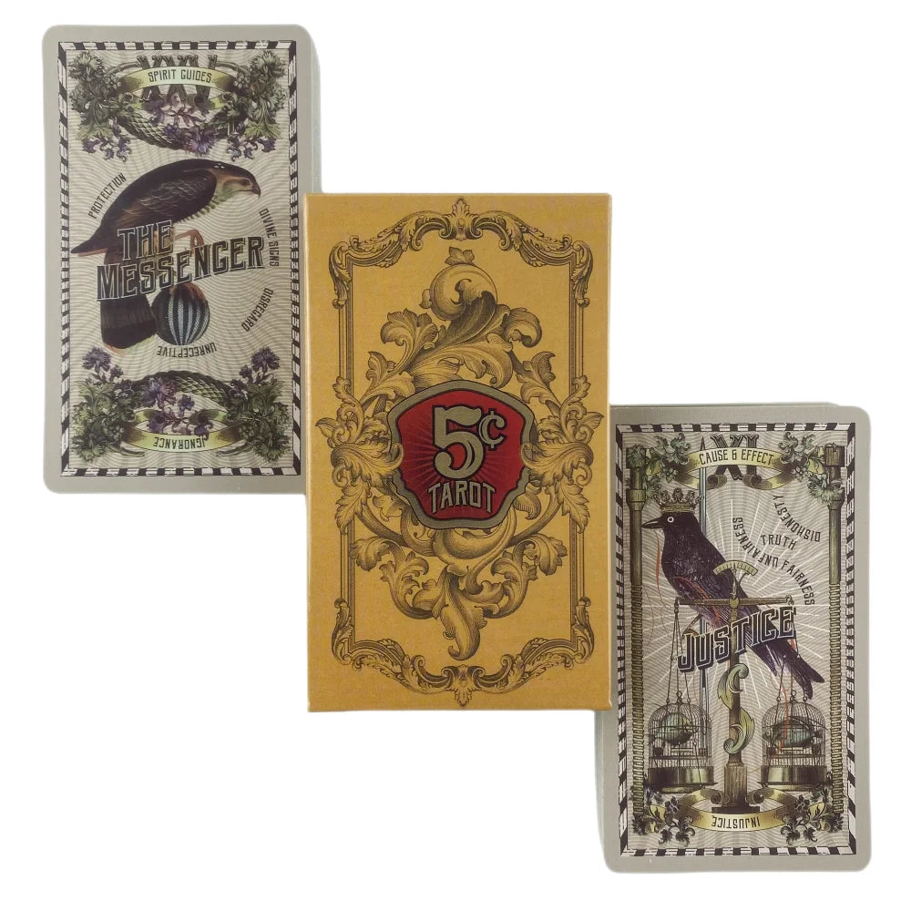 5 Cent Tarot Cards A 82 Deck Oracle English Visions Divination Edition Borad Past Present Future Playing Games Good Vibrations