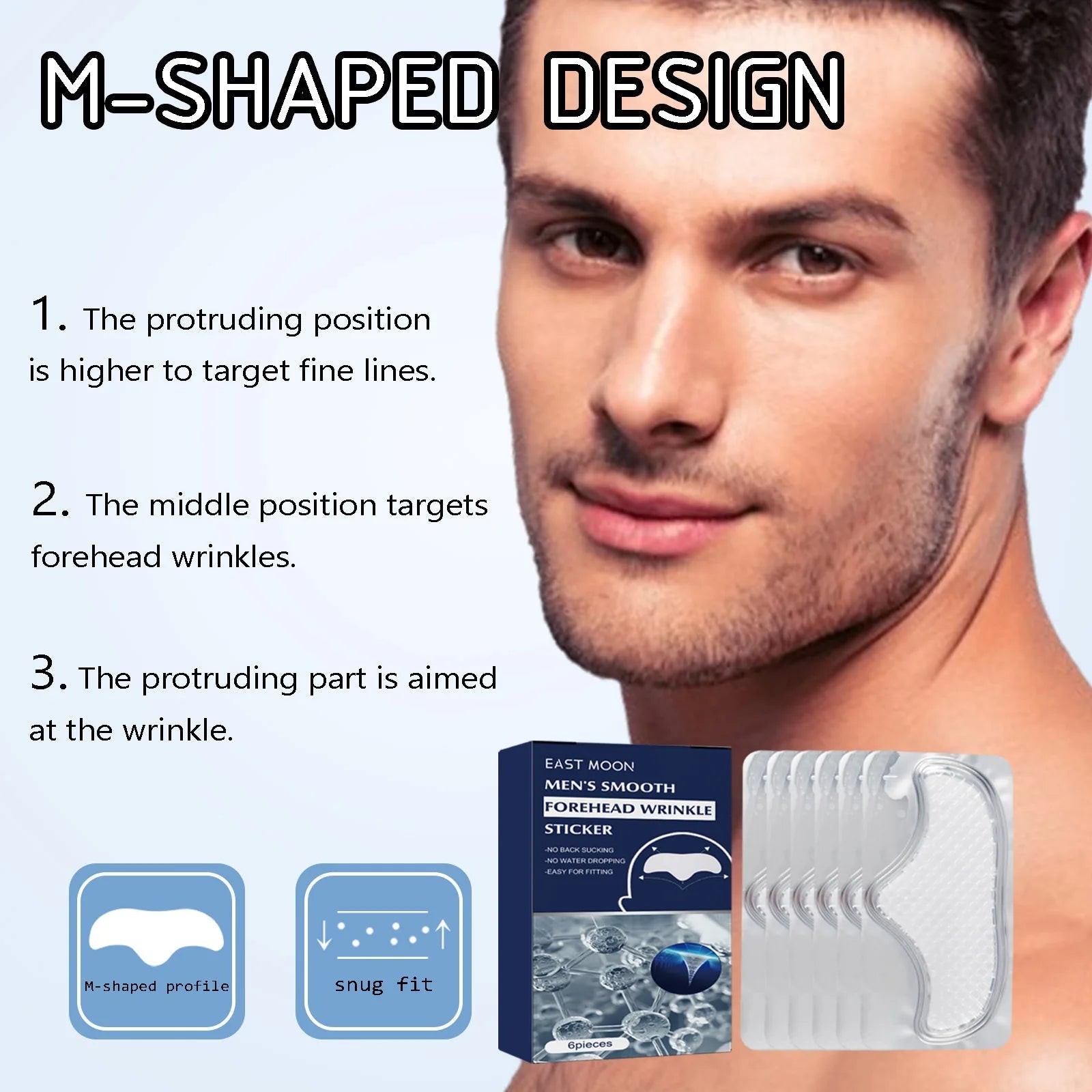 Anti Wrinkle Forehead Patch Line Removal Hyaluronic Firming Lift Up Mask Stickers Moisturizng Anti-Wrinkle Forehead Line Remover Good Vibrations