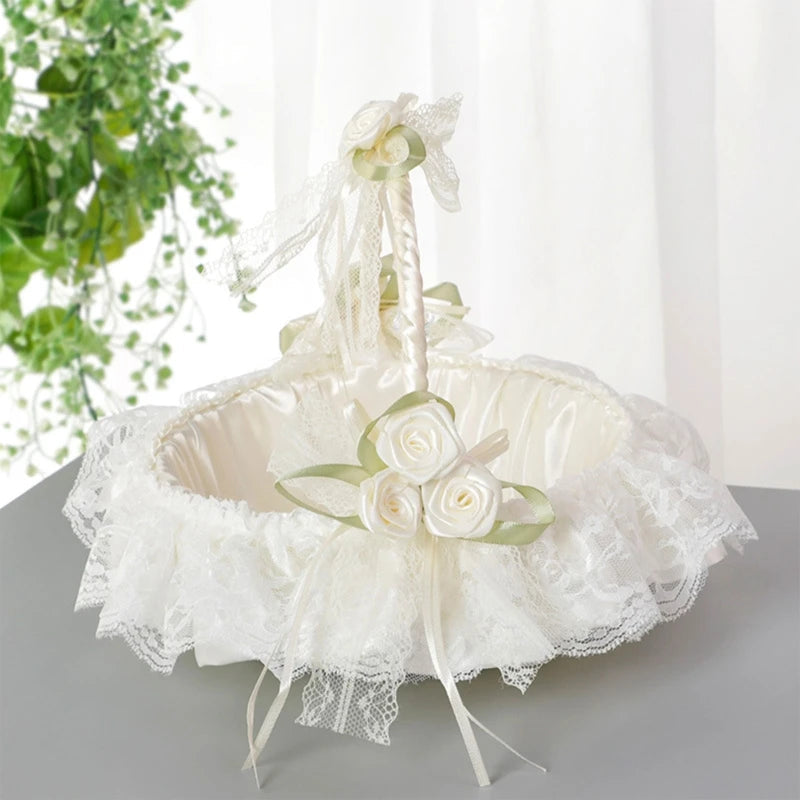 Flower Girl Basket Set Flowers Romantic Design Wedding Flower Baskets Good Vibrations