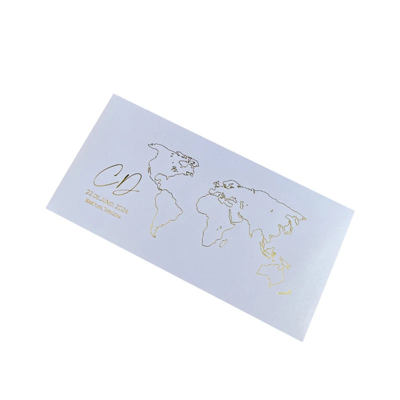 30/55pcs Sage Green Invitation, Custom Paper Passport Tickets Invite Cards With Acrylic Plane, Travel Wedding Theme Template Good Vibrations