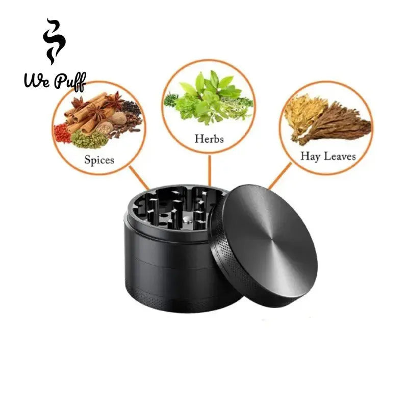 WE PUFF 4 Layers Cute Tobacco Grinder Zinc Alloy Herb Crusher Three Specifications 40/50/63mm Grinders for Smoking Accessories GOOD Vibrations Adult Super Store