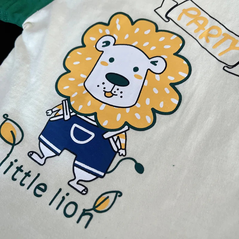 Kids Boys Cartoon Clothing Sets Baby Tee Shirt + Pants Infant Toddler Children Wears T-shirt + Shorts Outfits Suits 1-4 Years Good Vibrations