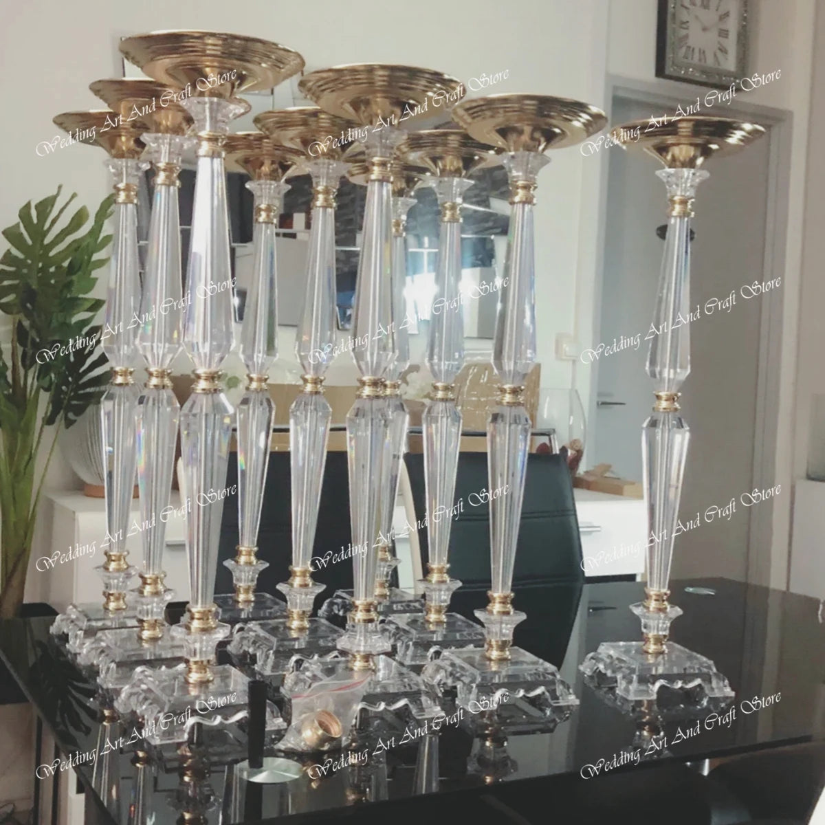 10pcs(40cm to 100cm tall)Acrylic Vase Stand Wedding Centerpieces, Tall Wedding Centerpieces Clear Column Flower Stand  412 Good Vibrations