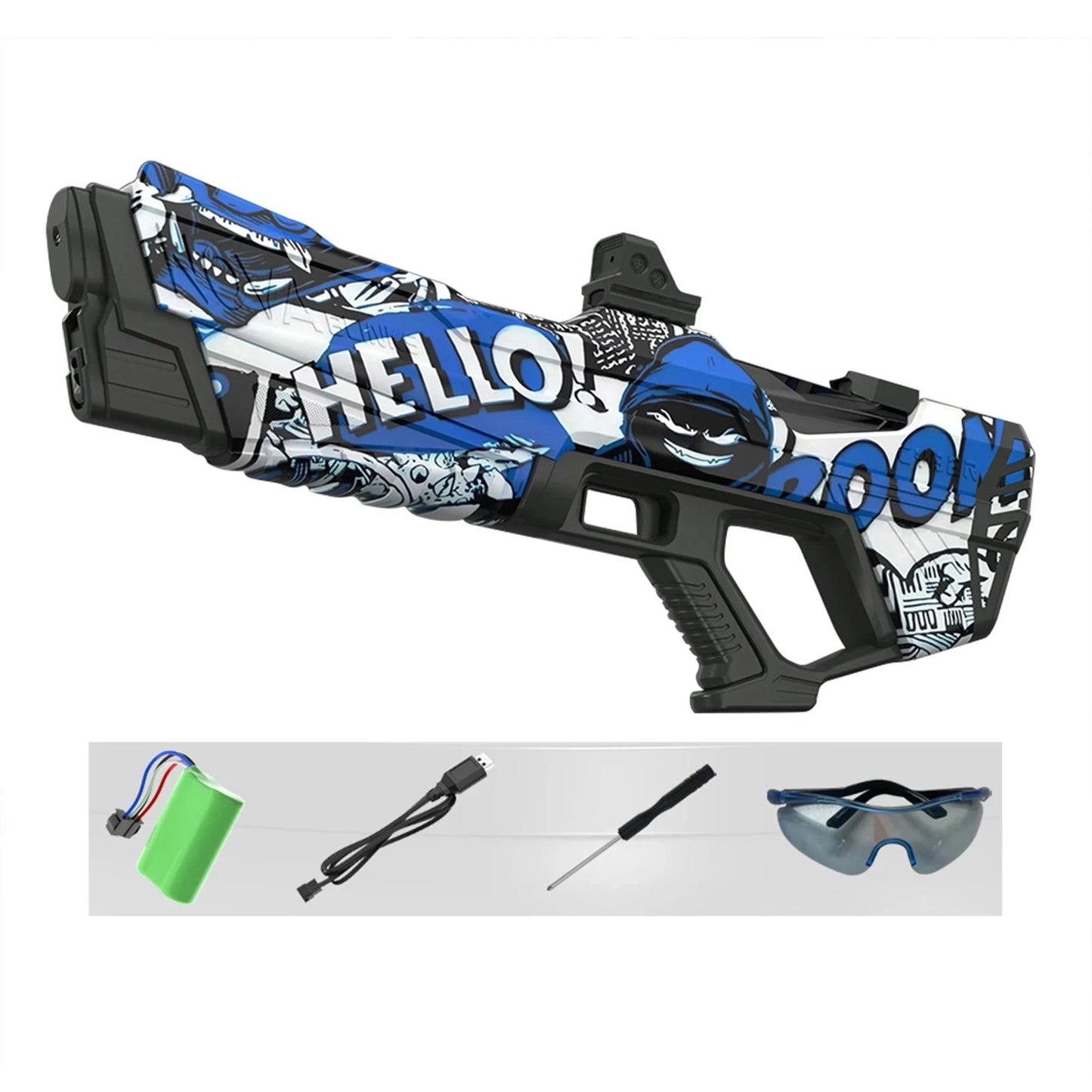 Automatic Electric Water Gun Auto Suction Water Guns for Adult Kids Battery Powered Squirt Blaster Summer Pool Beach Outdoor Toy Good Vibrations