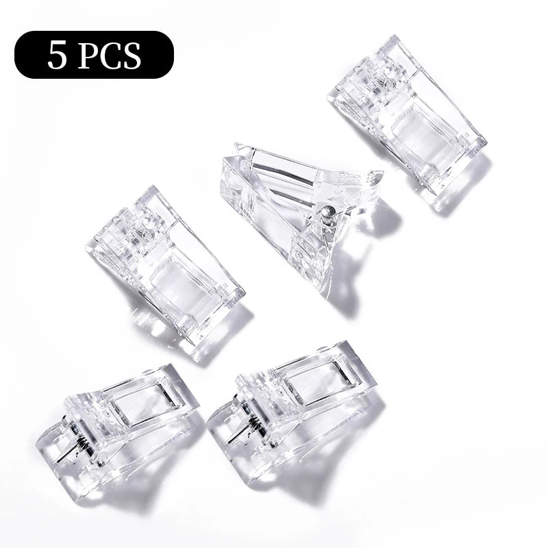 100Pcs/box Full Cover Sculpted Nail Tips Fake Finger Nails Extension Tip Quick Building Mold False Tips For Manicuring Tool Set Good Vibrations