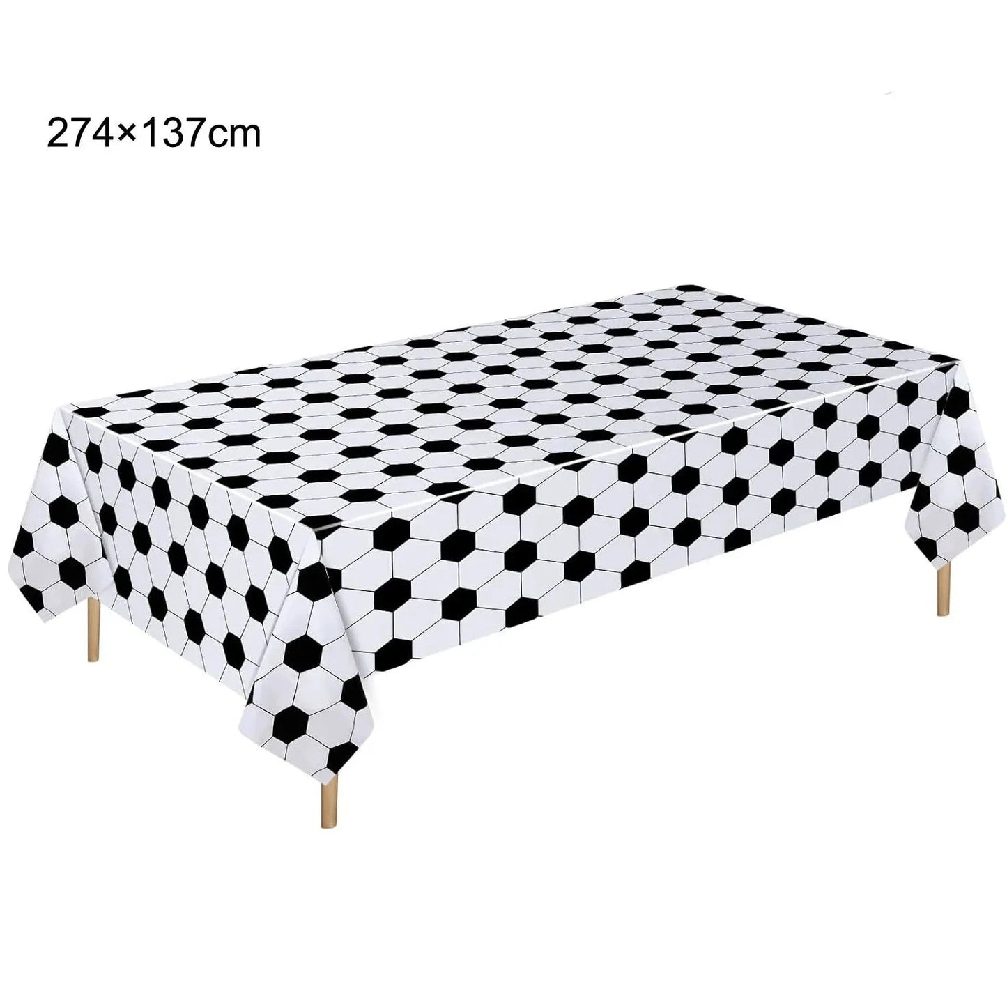 Soccer Party Disposable Tableware Paper Plates Cups Napkins Tablecloth Soccer Birthday Party Decoration Good Vibrations