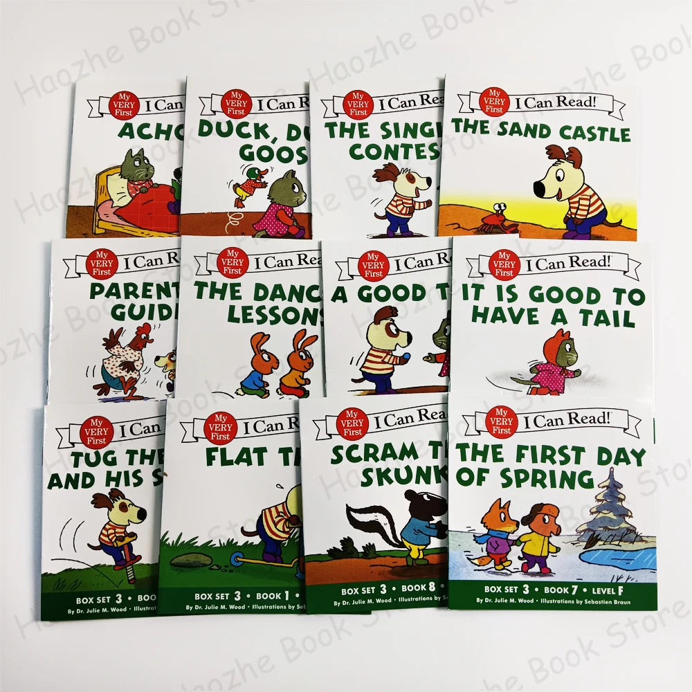 12 Books Set My Very First I Can Read English Picture Book for Beginner Pocket Book for Children Kids Montessori Bedtime Reading Good Vibrations