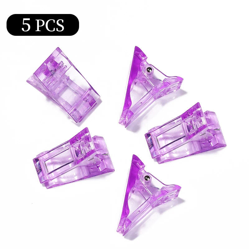 100Pcs/box Full Cover Sculpted Nail Tips Fake Finger Nails Extension Tip Quick Building Mold False Tips For Manicuring Tool Set Good Vibrations