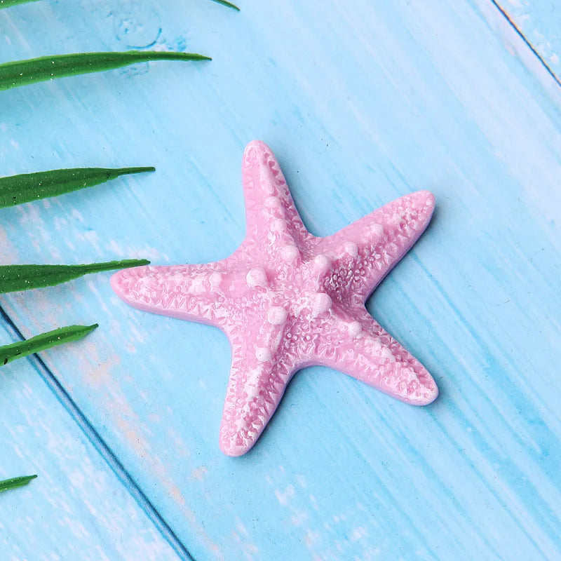Mermaid Theme Cake Toppers Shell Starfish Fish Tail Children Girl Birthday Wedding Baby Shower Party Cake Decorations Supplies Good Vibrations