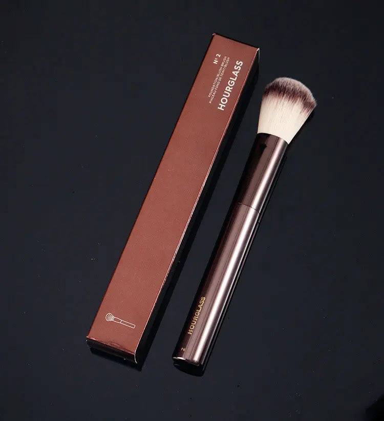 1 pc HG Pro Makeup brushes Powder contour Blusher Make up brush Highlight Bronzer exquisite Professional metal handle with box Good Vibrations