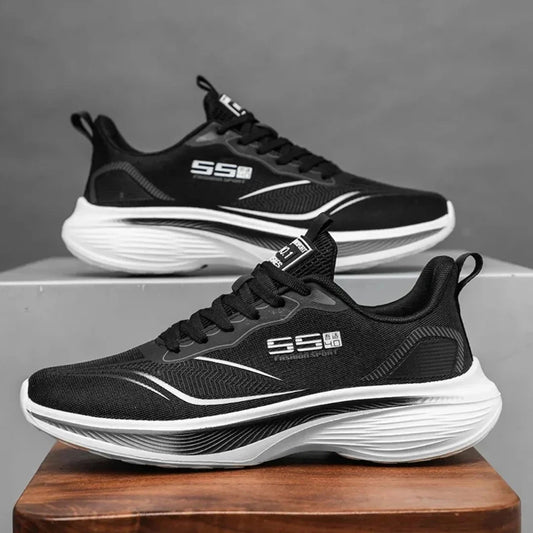 Men's tennis shoes, casual sneakers, breathable mesh shoes, lightweight neutral style, sports training shoes, men's shoes Good Vibrations