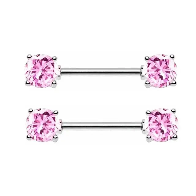 Pink Devil Nipple Piercing Jewelry Set Heart Crystal Nipple Rings Bulk Shiny Butterfly Nipple Barbell Dangle Lot Piercing Pezon Good Vibrations Adult Super Store