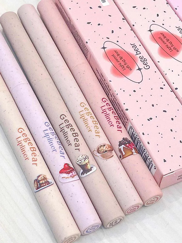 Light sweet and soft fog lipliner outlines the lip shape, lasting, not easy to fade, not take off makeup, nude pink lip liner Good Vibrations