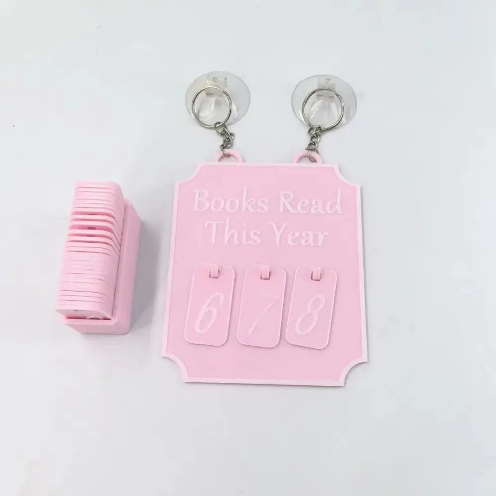 Hanging Bookshelf Counter Books Read This Year Personalized Reading Counter Bookish Decor Bookshelf Sign Reading Plan Management Good Vibrations