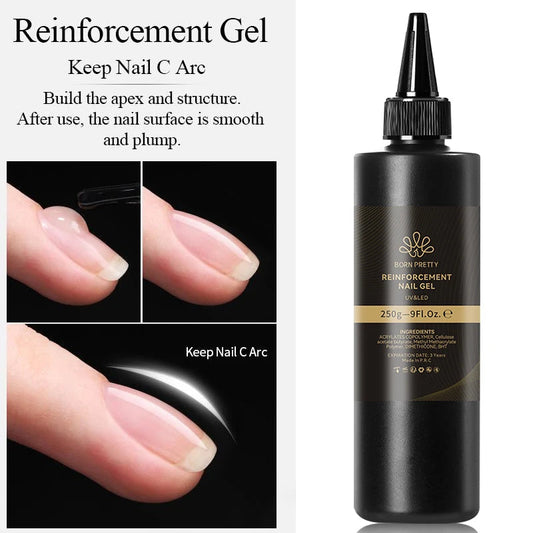 BORN PRTTY 250g Acid-Free Nail-Primer Nail Prep Dehydrator Air Dry Reinforcement Gel Super Adhesive Jewelry Decor UV Nail Polish Good Vibrations