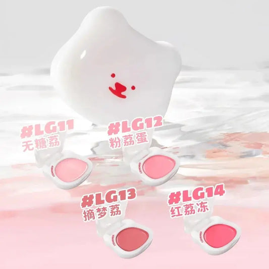 LEEMEMBER Hydrating Blush Multi-Use Balm Blush Monochrome Shimmer Little Bear Cute Cosmetics Lasting Watery Face Blusher Makeup Good Vibrations