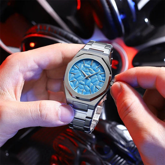 Watch For Men Original Top Brand All Black Stainless Steel Men's Wristwatch Classic Business Waterproof Japan Movement Good Vibrations