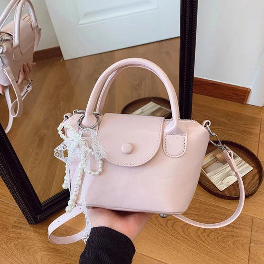 Chic Designer Ladies Tote Bag Versatile Crossbody Shoulder Handbag Luxury Leather Women's Fashion Purse Good Vibrations