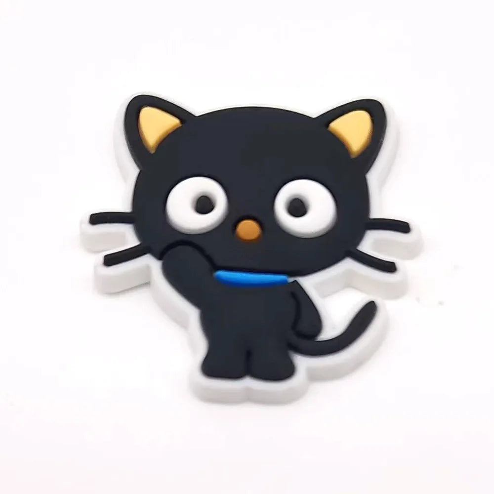 Sanrio Anime Hello kitty Kuromi Pochacco Shoe Charms for Clogs Bag Crocs Sneakers Shoe Decorations Bag Decors Good Vibrations