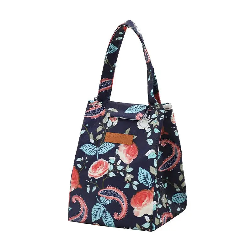 Fashion Insulated Lunch Bags For Men Women Breakfast Box Organizer Waterproof Camping Food Drink Cooler Bag Picnic Travel Good Vibrations