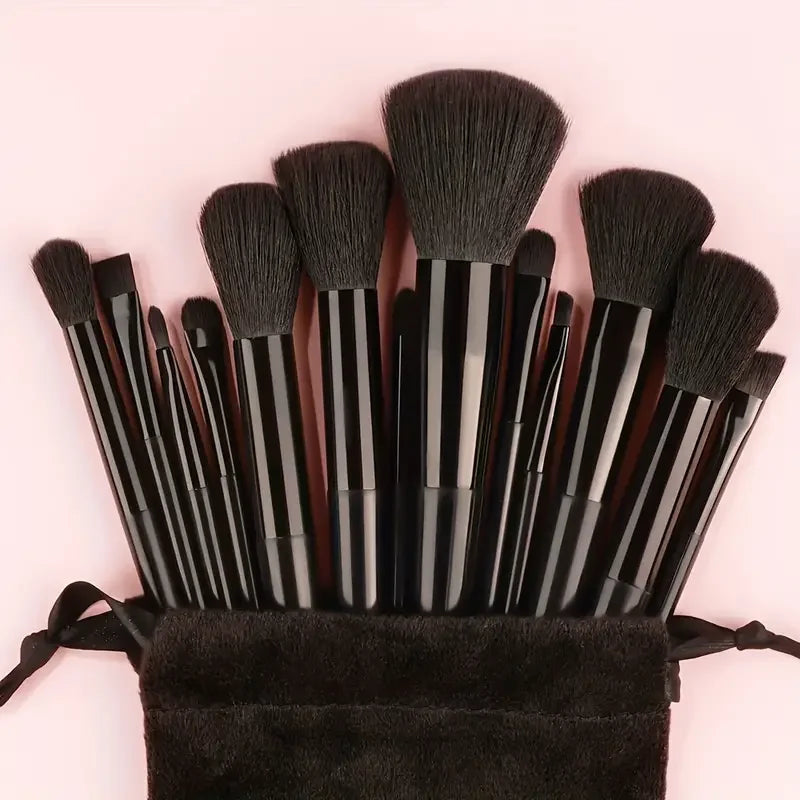 NEW13PCS Makeup Brush Set Eye Shadow Highlighter Concealer Brush Blush Loose Powder Brush Blending Soft Fluffy Women Beauty Tool Good Vibrations