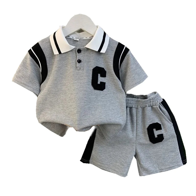 New Summer Baby Girl Clothes Suit Children Boys Fashion T-Shirt Shorts 2Pcs/Sets Toddler Casual Sports Costume Kids Tracksuits Good Vibrations