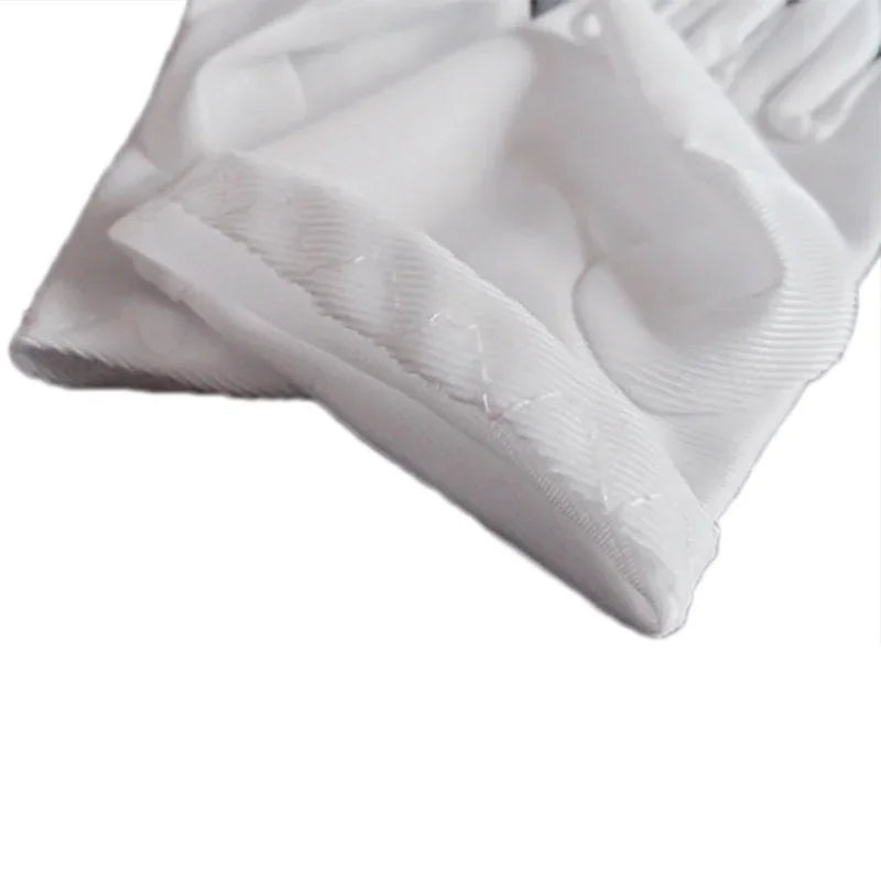 Kids Gloves White Short Satin Feel Boy Hold Flower Girl Good Vibrations