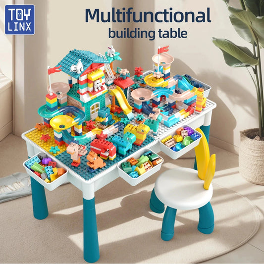 Large Size Blocks Compatible with Large Classic Blocks, Water Table,Sand Table and Blocks Table for Kids Activity Good Vibrations