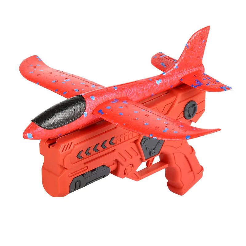 Children's Foam Ejection Aircraft Toys Parent-Child Interaction Outdoor Foam Aircraft Park Good Vibrations